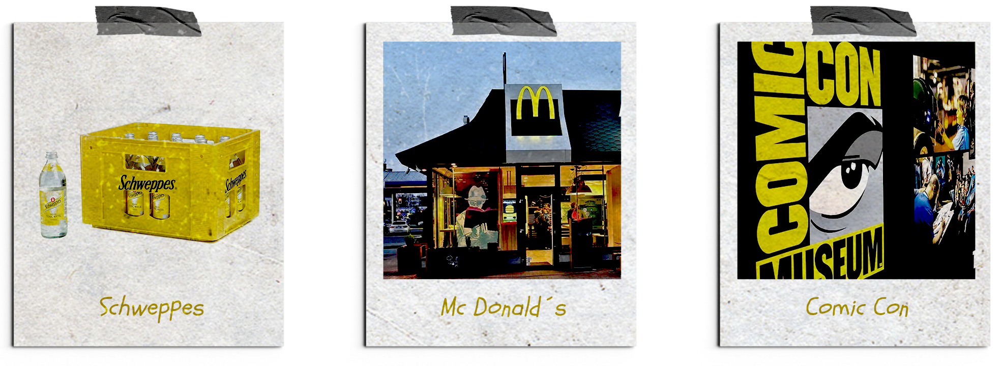 Schweppes, Mc Donald, Comic Con corporate2