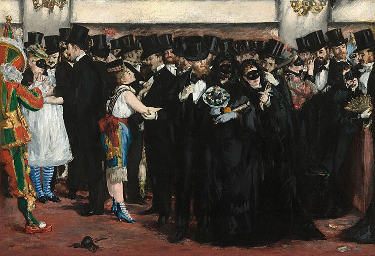 Maskenball in der Oper - Edouard Manet